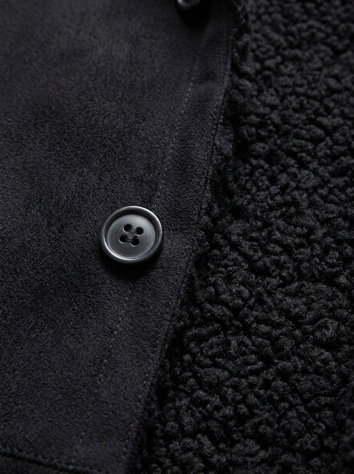 Vance shearling coat, fabric close up, Gentlemens Manor