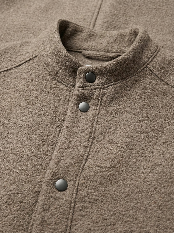 Wainwright textured knit snap jacket, fabric close up, Gentlemens Manor