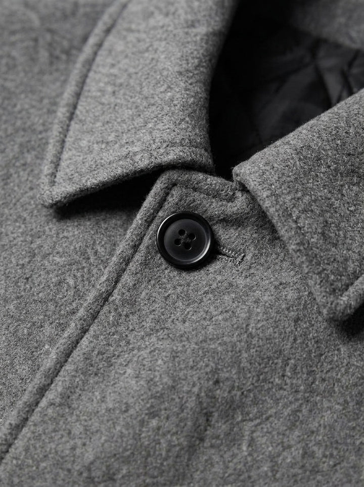 Wakefield overcoat, fabric close up, Gentlemens Manor