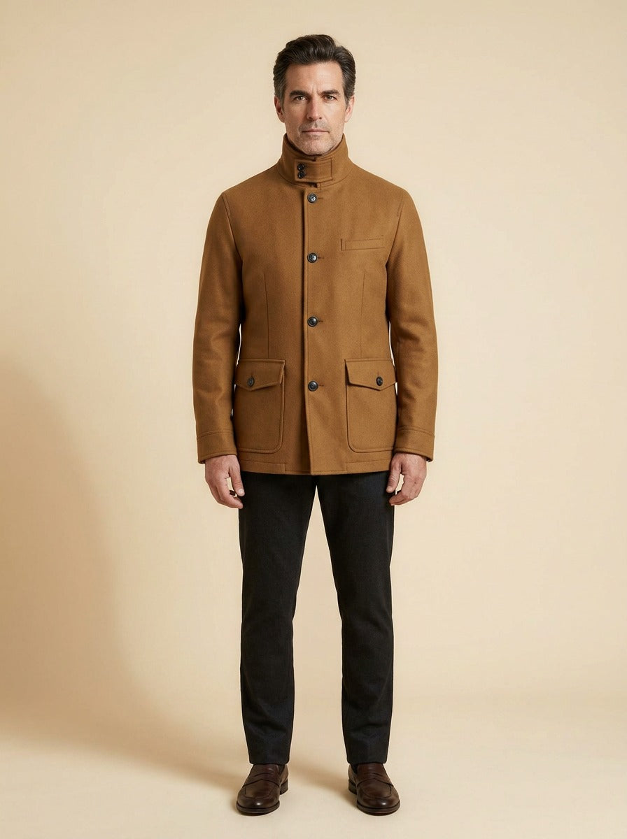 Warner field jacket in Brown, studio, Gentlemens Manor