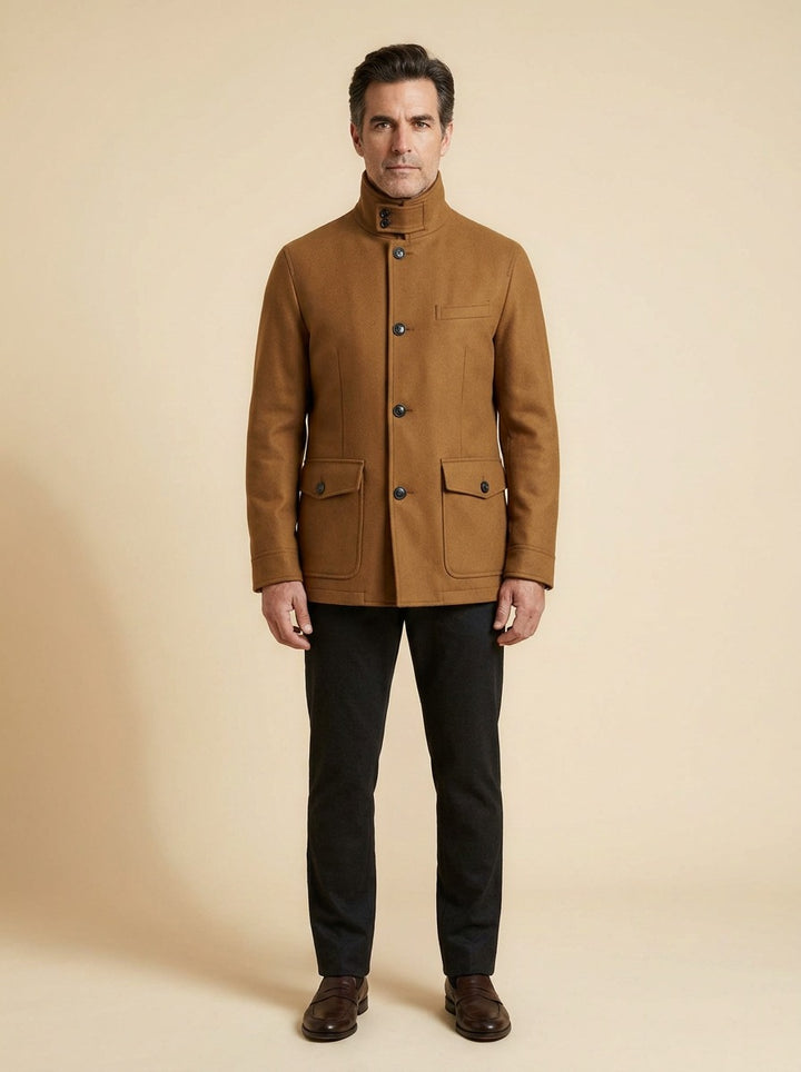 Warner field jacket in Brown, studio, Gentlemens Manor