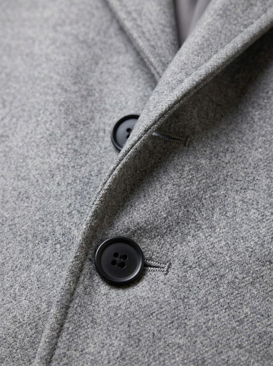 Wentworth topcoat, fabric close up, Gentlemens Manor