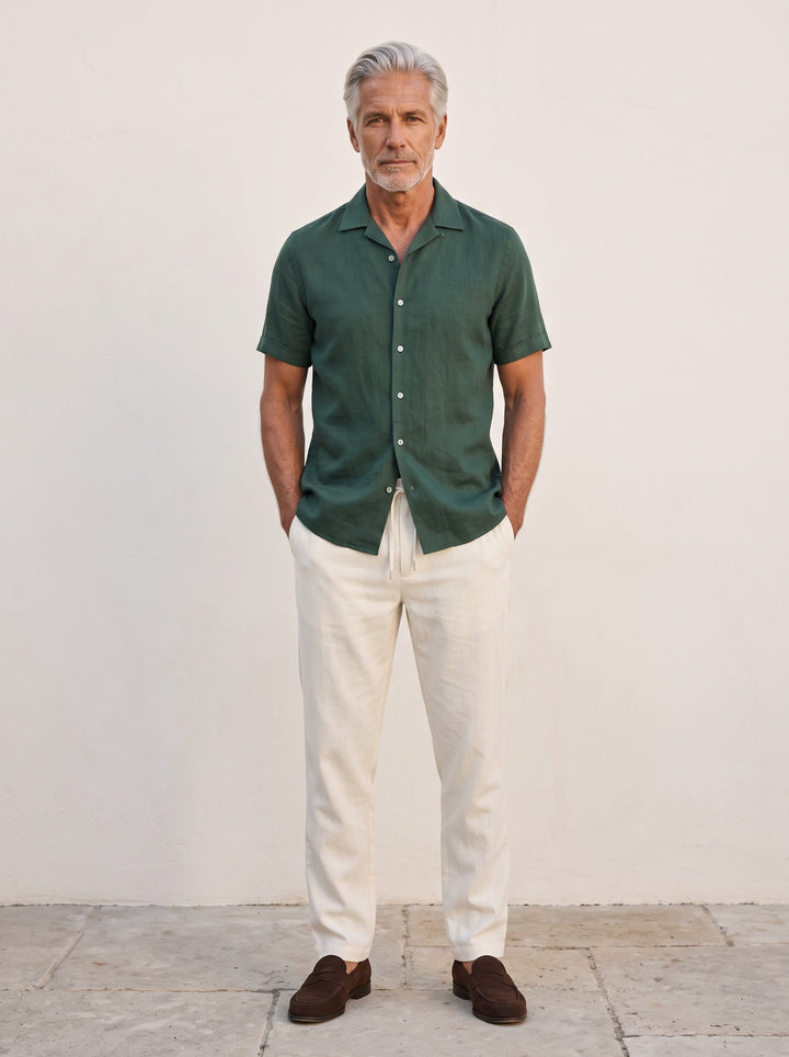 Wesley two piece set in Green, lifestyle, Gentlemens Manor
