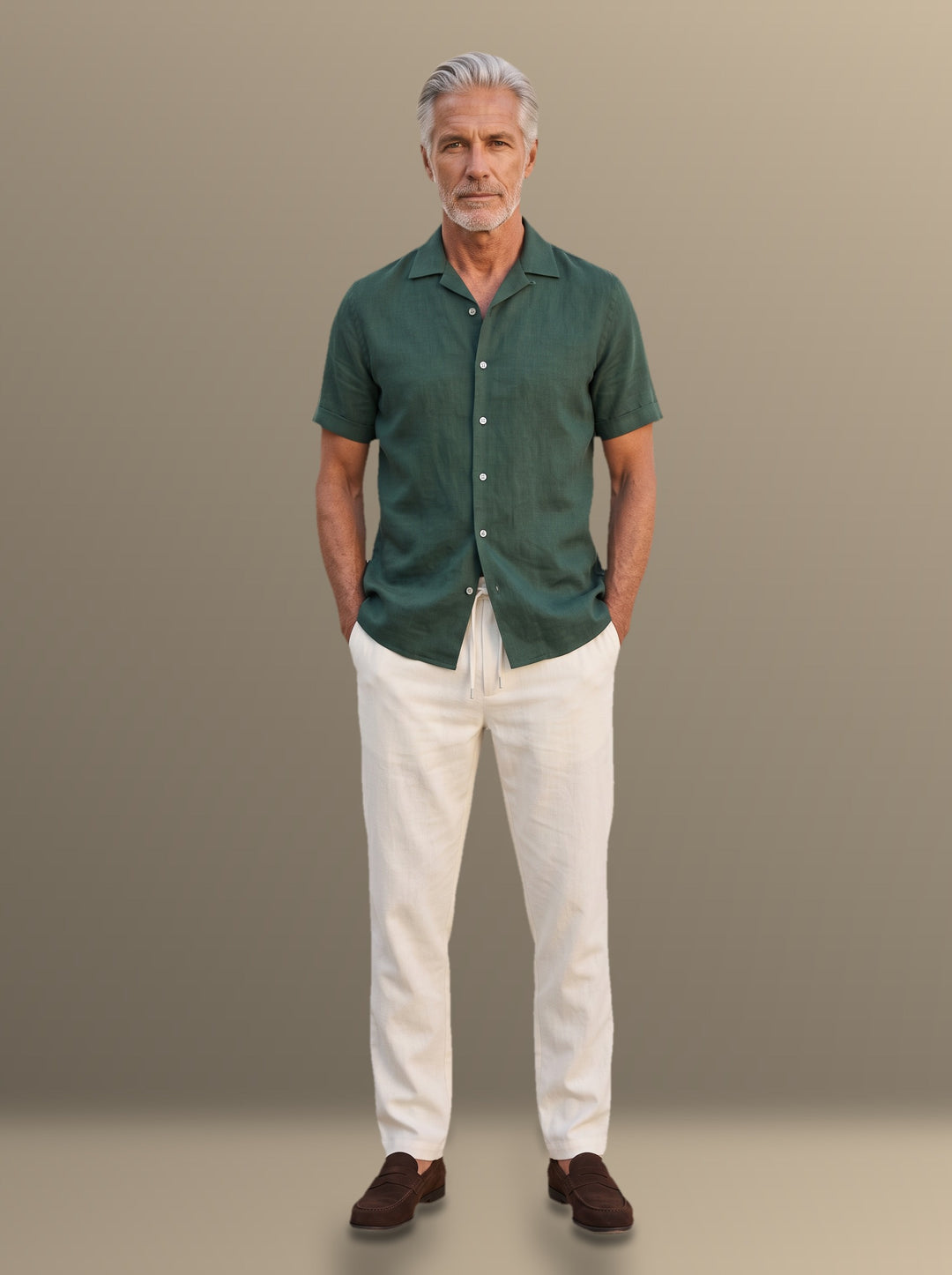 Wesley two piece set in Green, studio, Gentlemens Manor