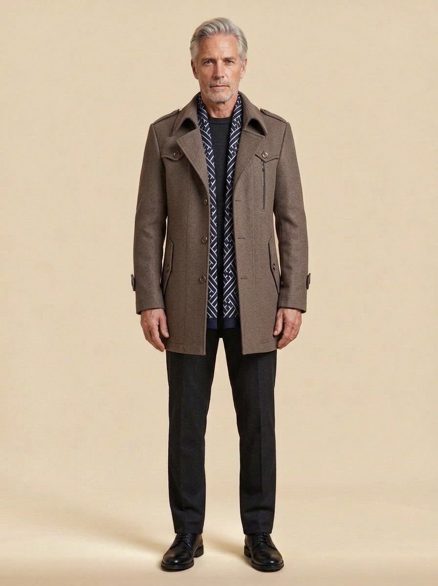 Westbrook coat in Brown, studio, Gentlemens Manor