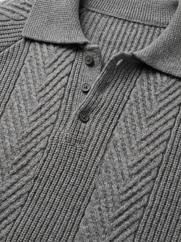 Wexford polo sweater, fabric close up, Gentlemens Manor