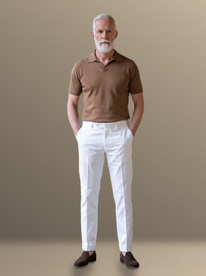 Whitaker two piece set in Brown, studio, Gentlemens Manor
