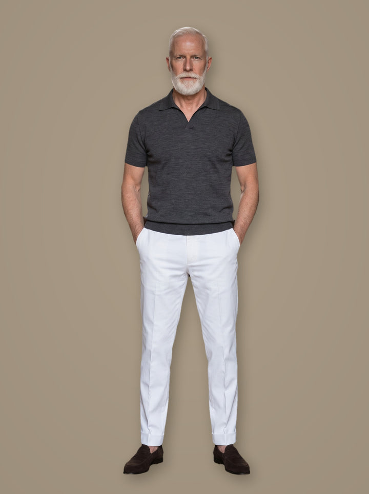 Whitaker two piece set in Charcoal, studio, Gentlemens Manor