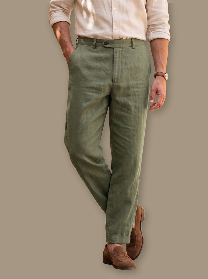 Whitfield trousers in Green, studio - Gentlemens Manor