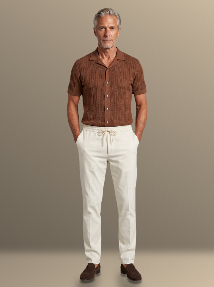 Whitmore shirt and pants set in Brown, studio, Gentlemens Manor