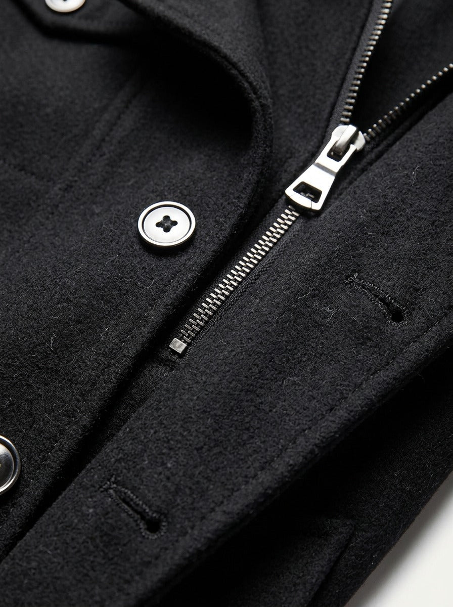 Winfield winter coat, fabric close up, Gentlemens Manor