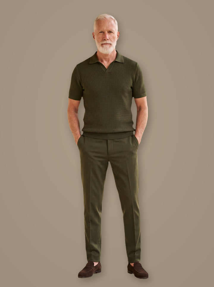 Winslow two piece set in Olive, studio, Gentlemens Manor