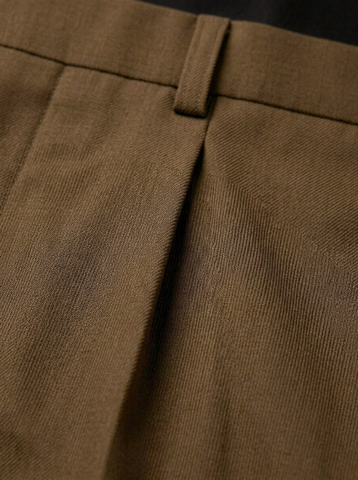 Wolcott pleated dress pants, fabric close up, Gentlemens Manor